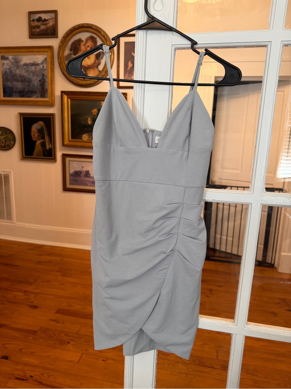 Light grey bodycon mini dress